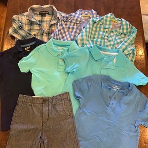 Set of boys size 4/4Y/4t clothing. Polo/button do
